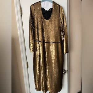 Gold Sequin Dress perfect for a classy event